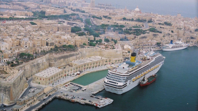 An Aerial View of Dubai Cruise Terminal